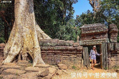 景点|柬埔寨最大高棉古寺，荒废遗迹被“蟒蛇树根”缠绕，今成热门景点