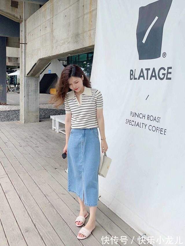 半身裙|秋天的正确打开方式,针织衫搭配裙子,温柔到骨子里了,优雅洋气