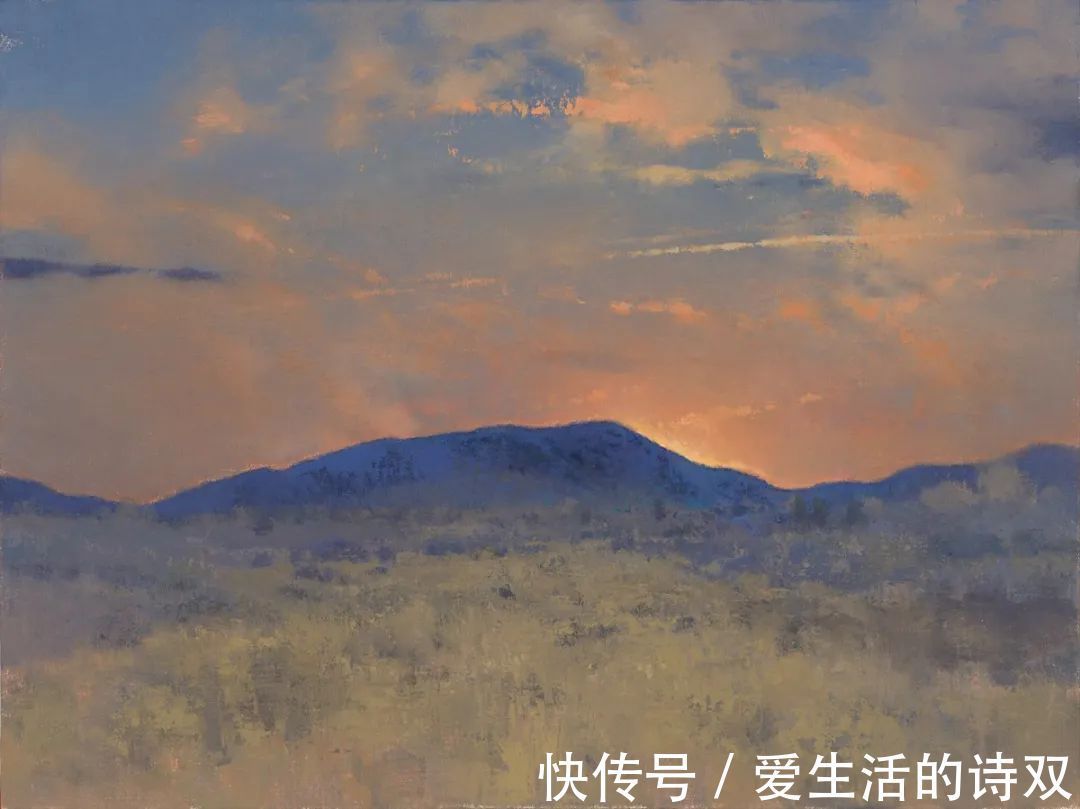 卢伯克$大卫·格里芬的风景油画高清图，放大看，更迷人