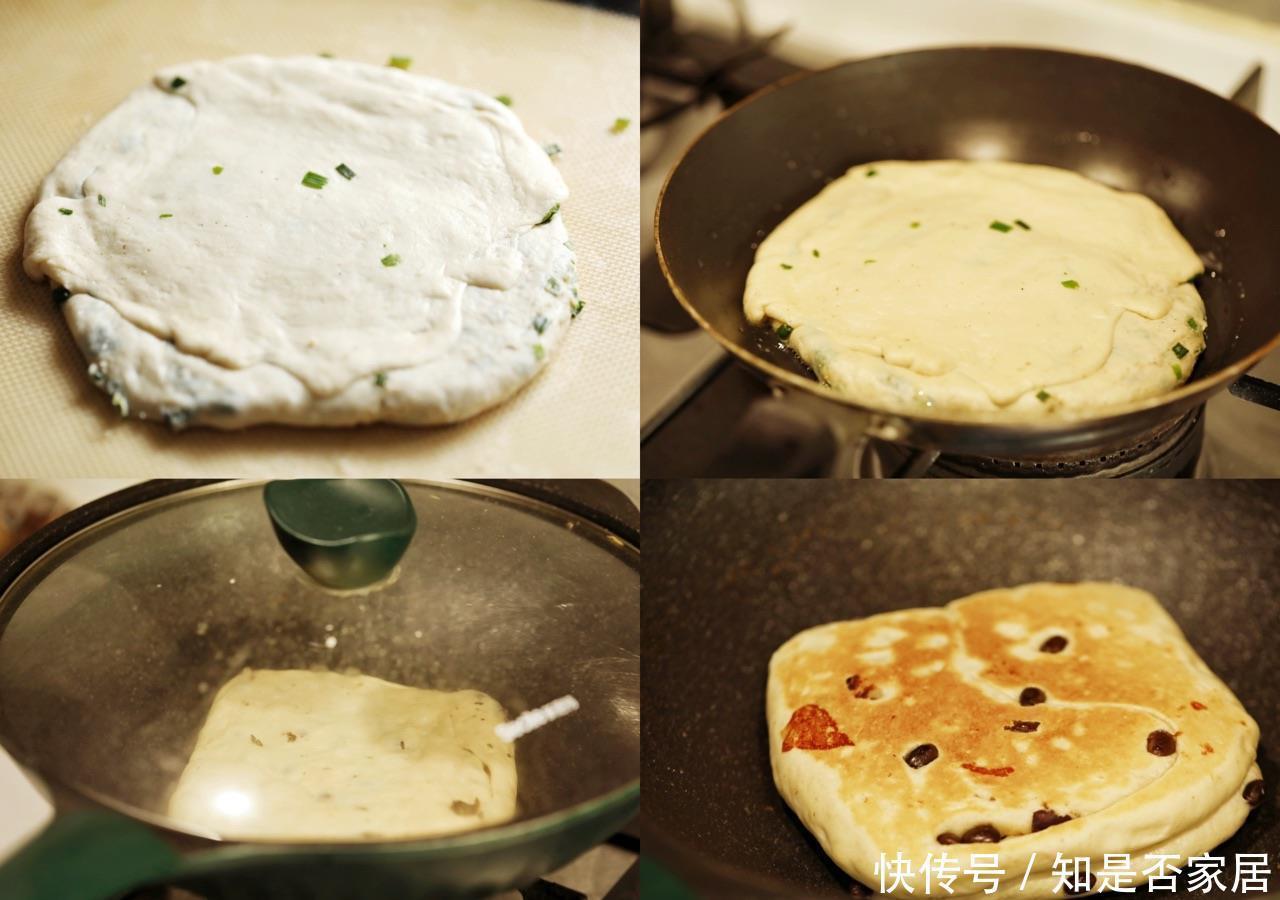 千层饼|千层饼还用去早餐店买?在家也能做同款,葱香十足蓬松干爽不油腻