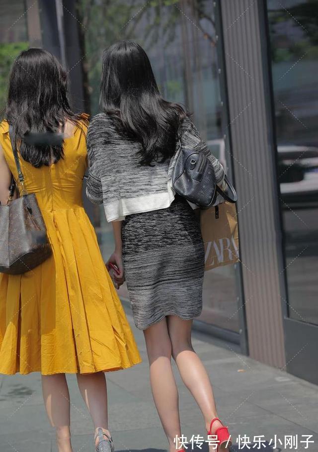 时尚 小姐姐身穿明黄色A字连衣裙搭配精美高跟鞋,看上去时尚又可爱