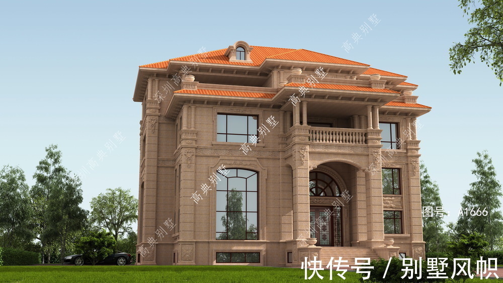 别墅|这款豪华欧式别墅，外观真是绝了，建了的人都说自己赚了。