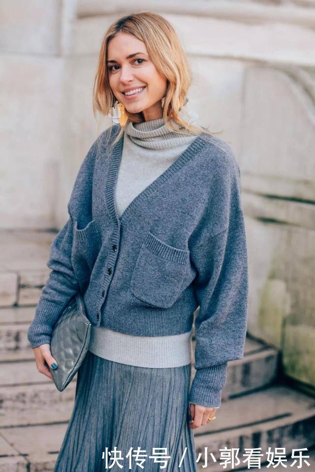 阔腿裤|秋冬的时髦,人手一件的高领毛衣就足够,这5种搭法,高级又时髦