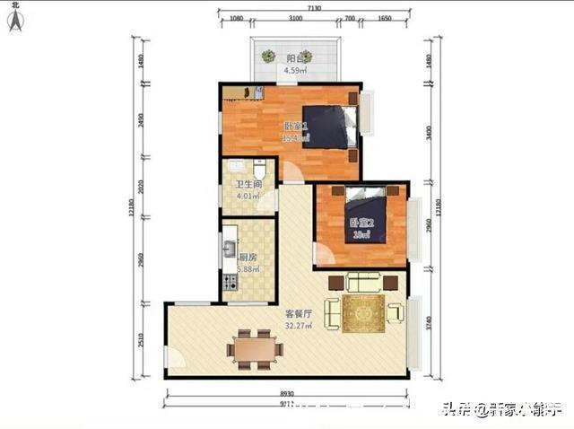 极简|看了他家才知道,全屋刮大白,没安装吊顶不做电视墙,极简又耐看