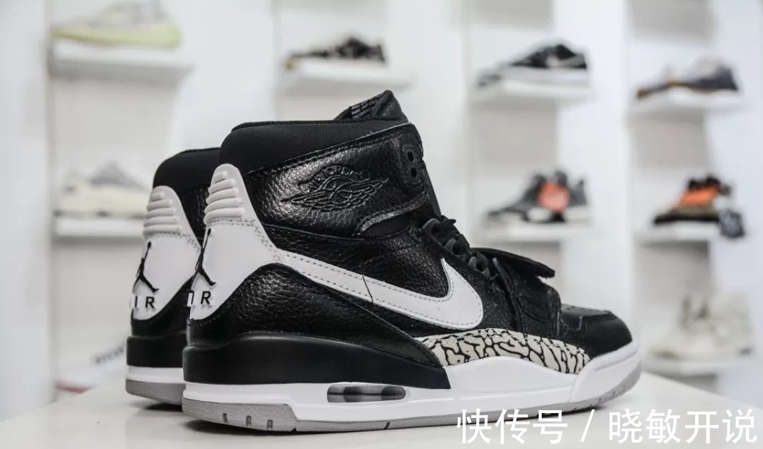 上脚 设计新颖,Air JordanLegacy 黑白经典配色,潮人上脚款!