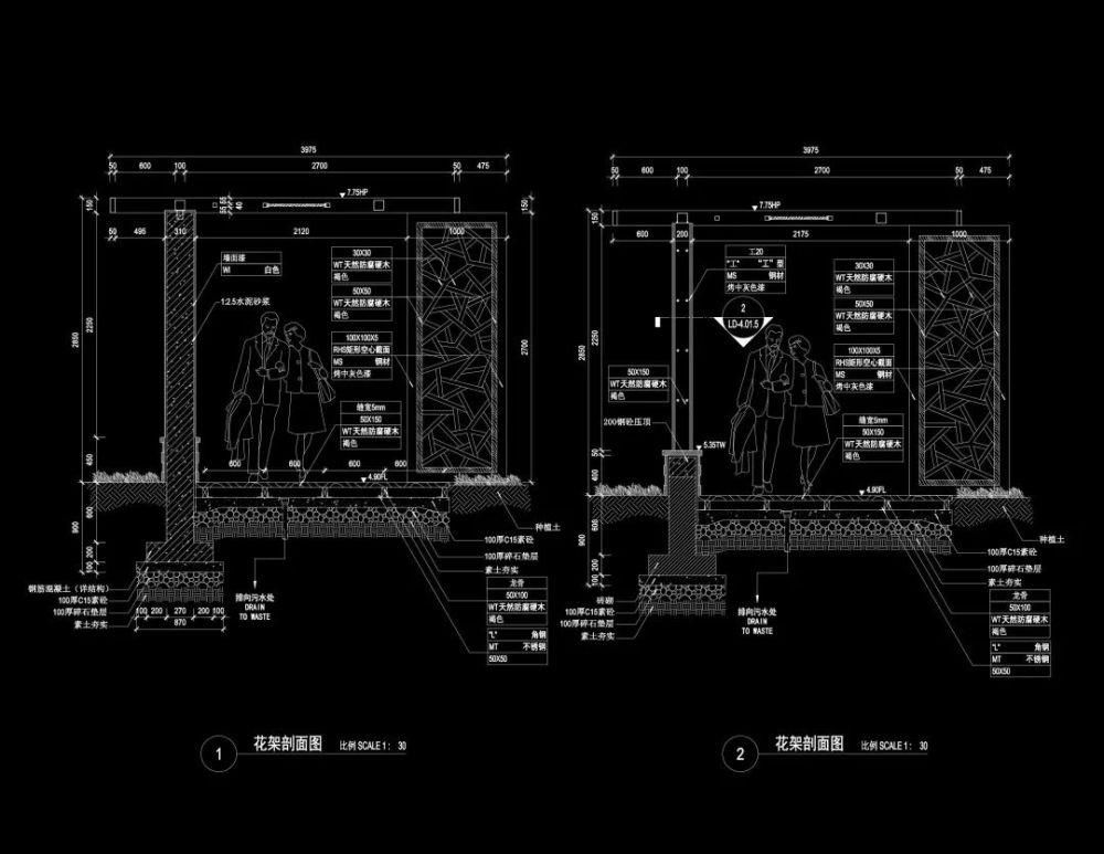 图规范|万科要求的景观细部图纸，原来得画到这么细