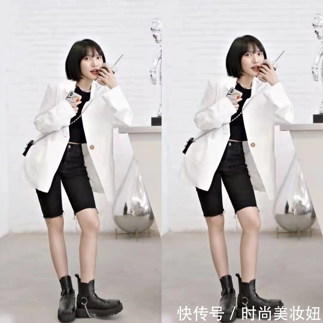 高跟鞋|身高只有1米52的她,却穿出1米65既视感,只靠穿搭就能做到?