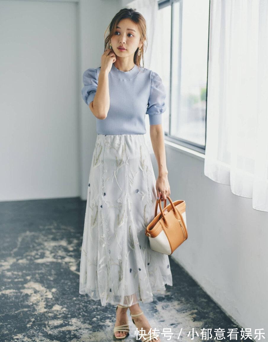 半身裙|今年半身裙别瞎穿，认准这些“上短下高腰”技巧，巧妙显高又时髦