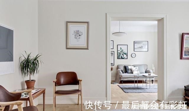 全屋|小户型64㎡,他坚持装一半玄关,在储藏室里做书房!太聪明了!