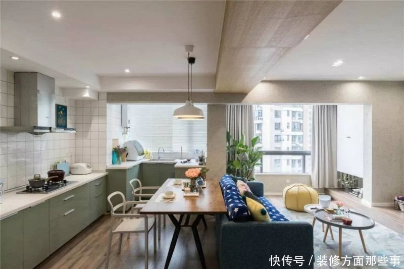 小复式|70平小复式二居室独特的民宿元素,形成独特清新的生机与舒适气息