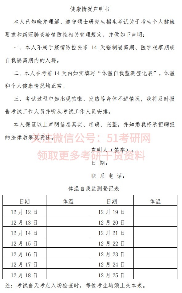 提交|快考试了！准考证&考场规定提前看！有考点要求提交体温监测表！