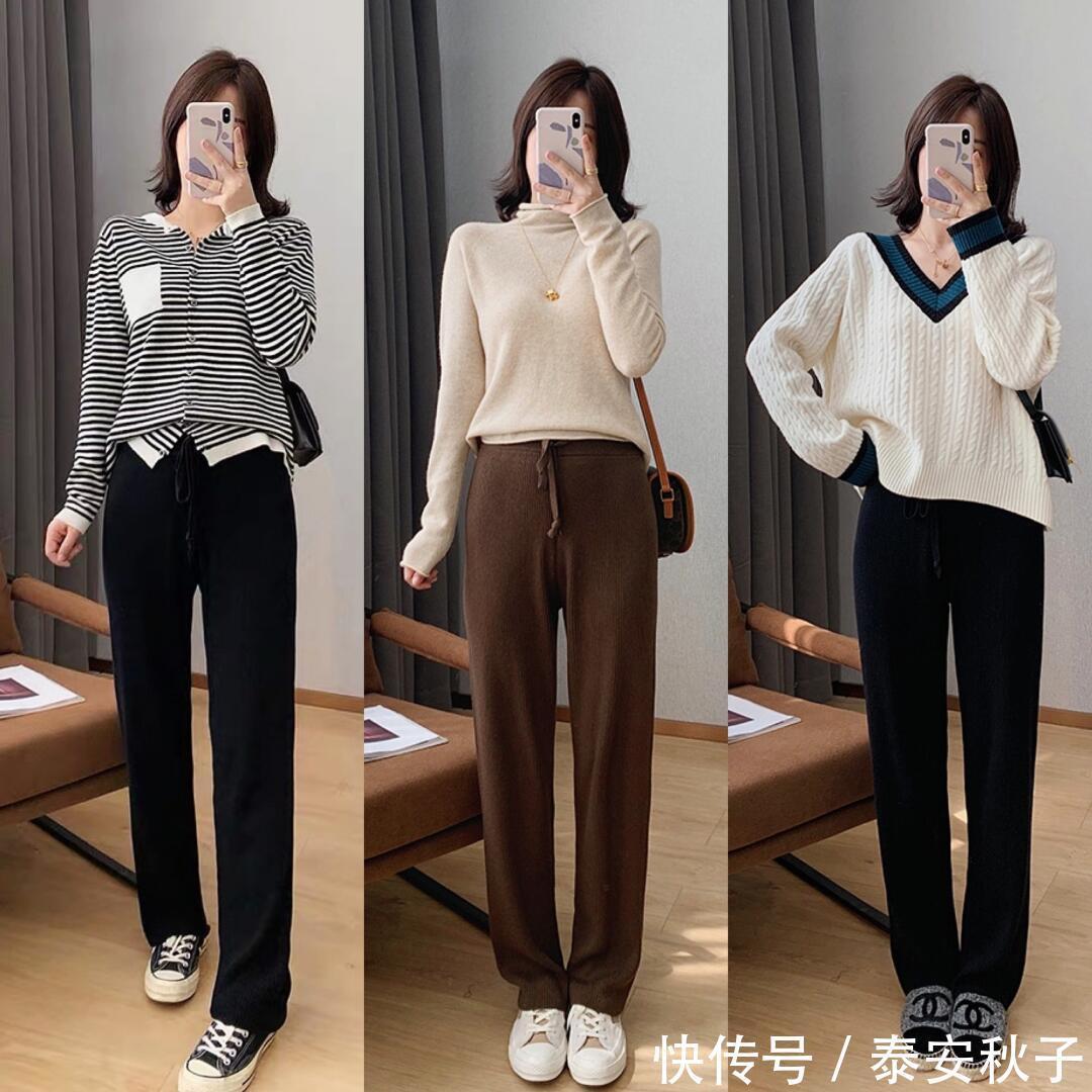 穿毛衣不一定要配半身裙！这几种穿法时髦减龄，也很气质！