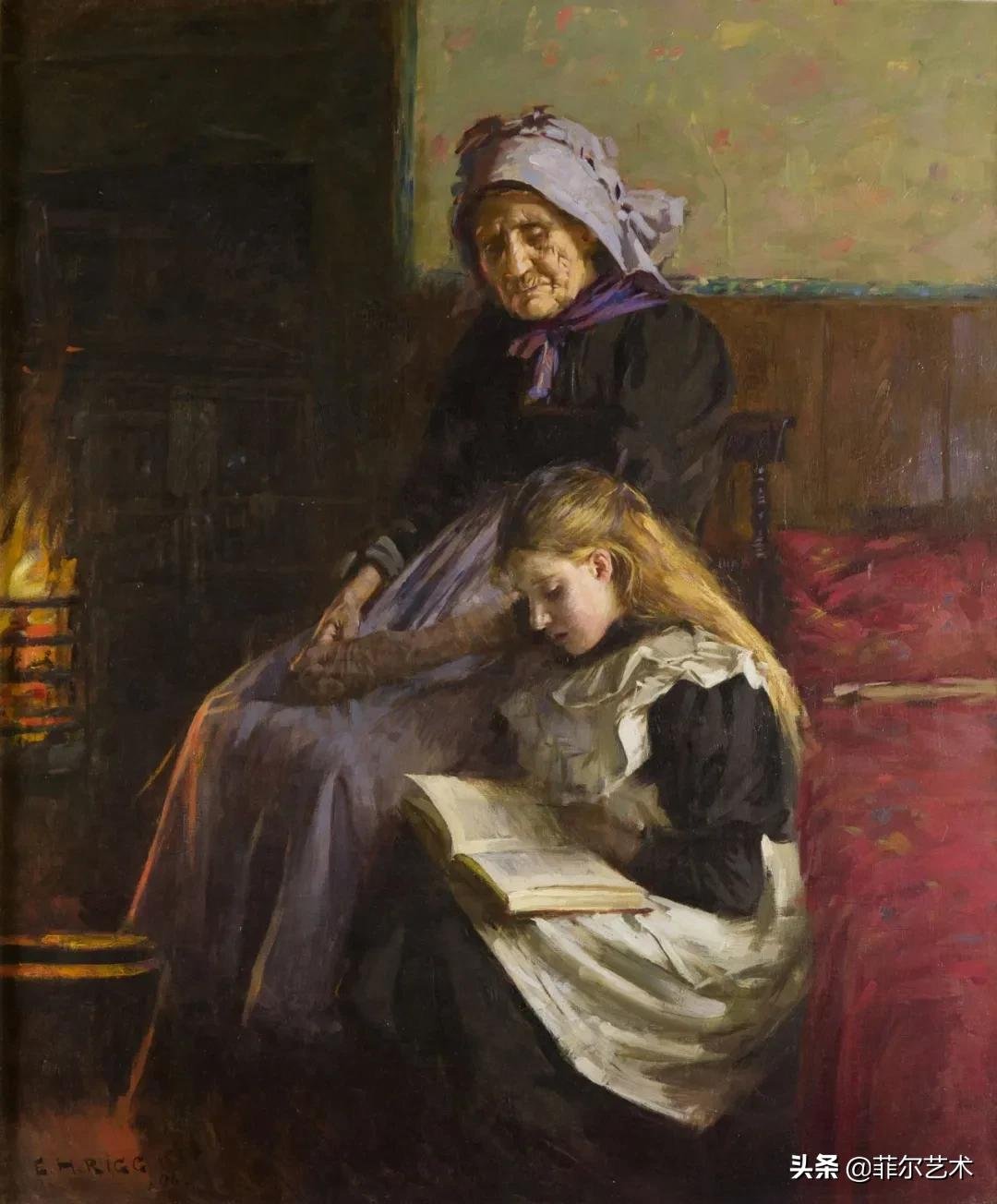 布拉德#英国画家希金斯·里格的油画艺术作品欣赏