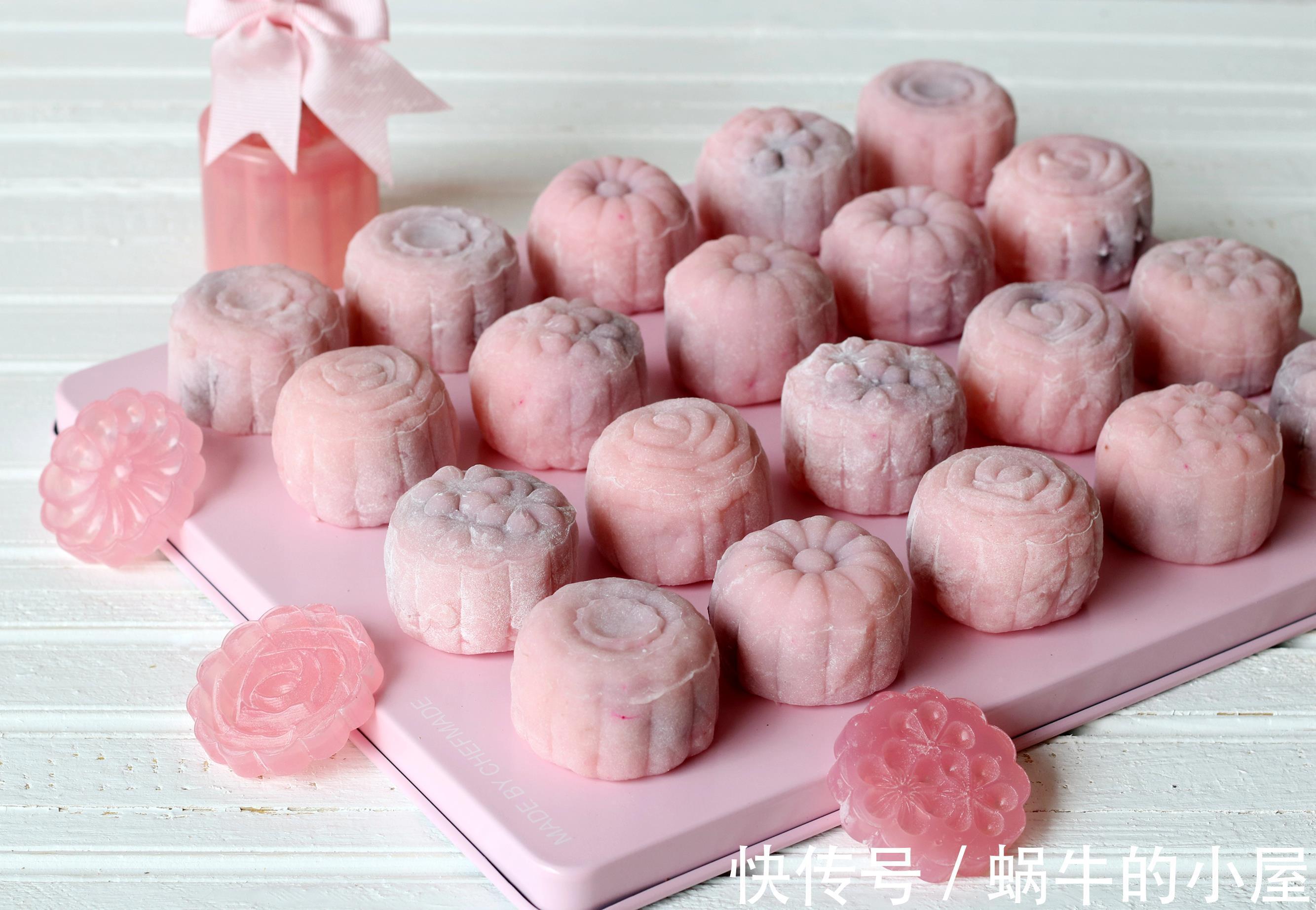 冰皮|月饼最简单的做法，不用蒸不用烤，10分钟做20个，真省事