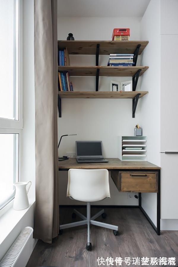 储物区|90后男主坚持把卧室抬高至半空,35㎡家储物空间翻倍,太实用