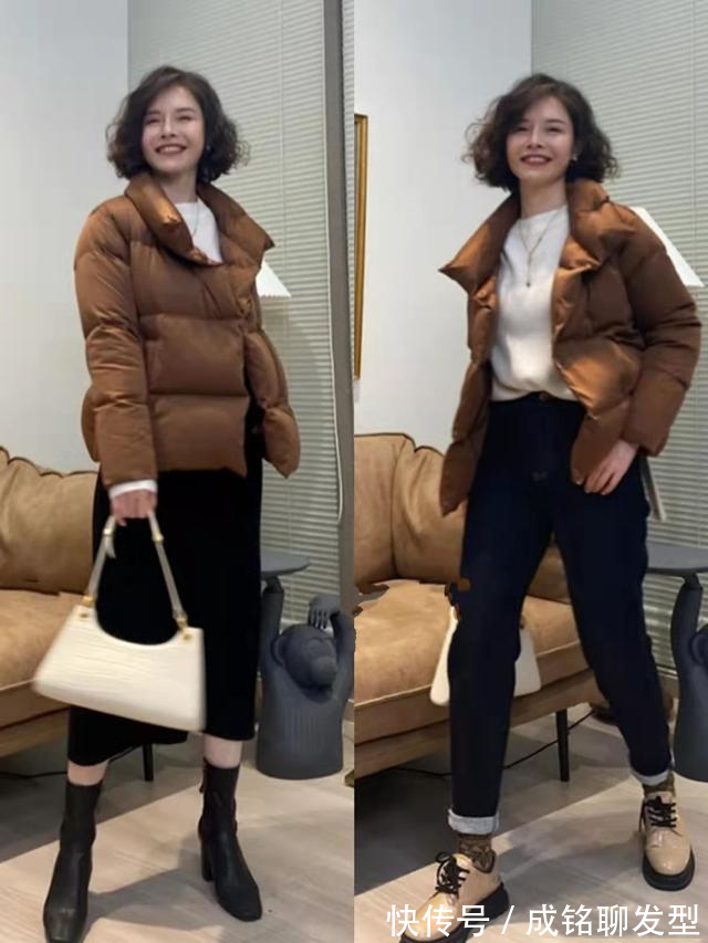 中年女人|中年女人羽绒服这样搭配!时尚保暖又百搭,显高显瘦又有气质