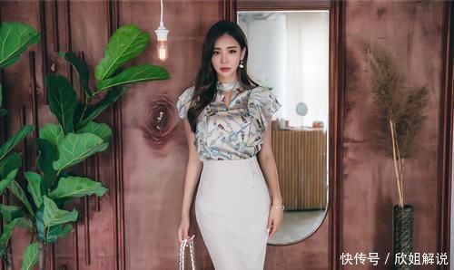 朴多贤|美女穿搭:卡其色套装十分优雅,臀部比例十分优越