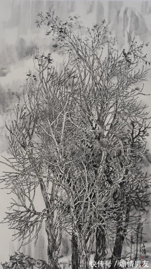 青绿@水墨与青绿,轻车熟路!徐子清山水画