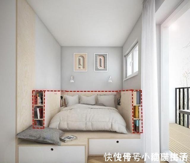 小卧室|小卧室早该舍弃床头柜,靠墙塞15公分宽薄柜,收纳何止多出2倍