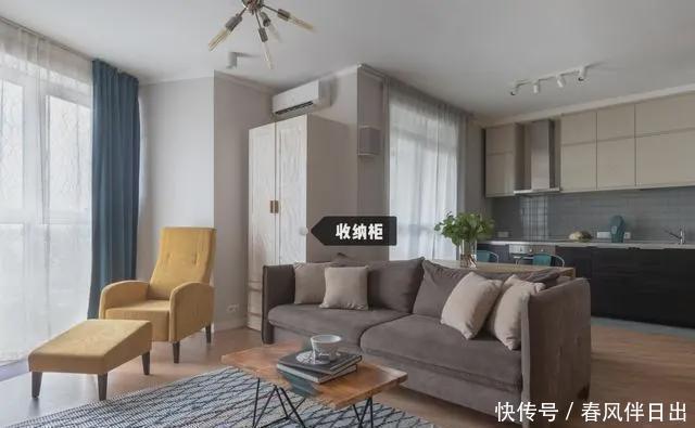 屏风隔断|她一个人攒了10年工资,把48㎡装的漂漂亮亮,一室一厅,五脏俱全