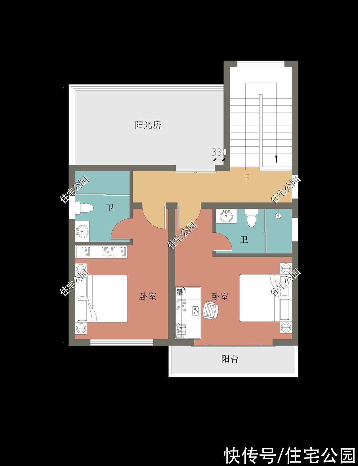 3卫|占地不足百平，也能建出大气别墅！10套图纸你更喜欢哪一套？