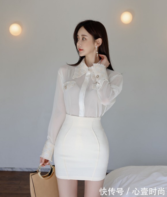 时尚搭配|女神孙允珠的时尚搭配:穗香梨黄田园清风雪纺公主衫