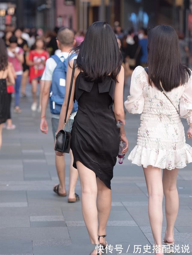小姐姐 微胖女孩的神奇穿搭,黑色连衣裙展现不一样的气质,高雅又调皮!