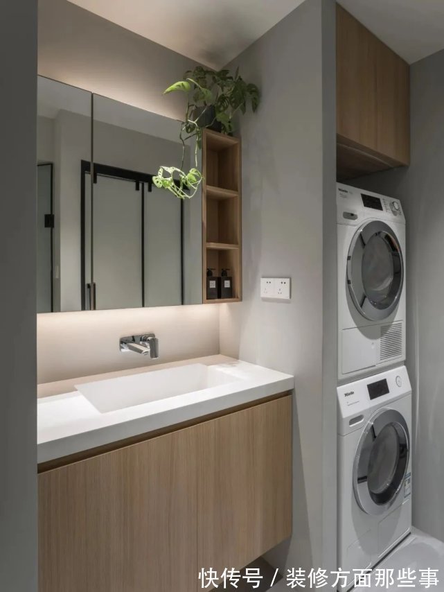 原木风|92㎡两室原木风,入户镂空玄关,全开放式餐厨厅,双蹲便+三分离