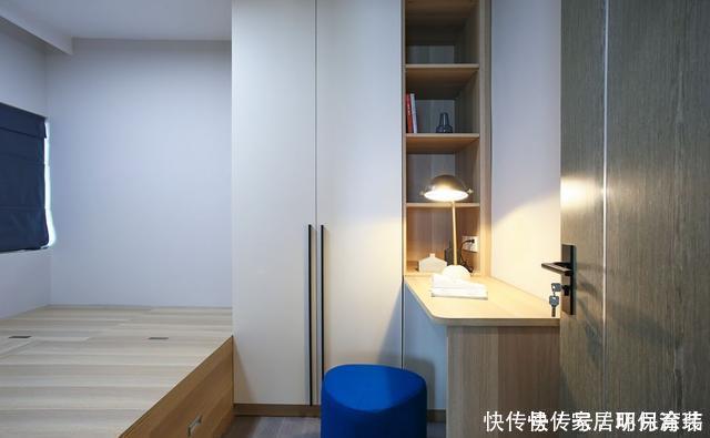 衣帽间|102平现代轻奢风三居室,一家四口这样住就好