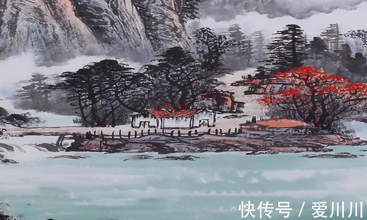 美景色!“风动叶声山犬吠,几家松火隔秋云”,诗人夜宿山店,赏人间烟火