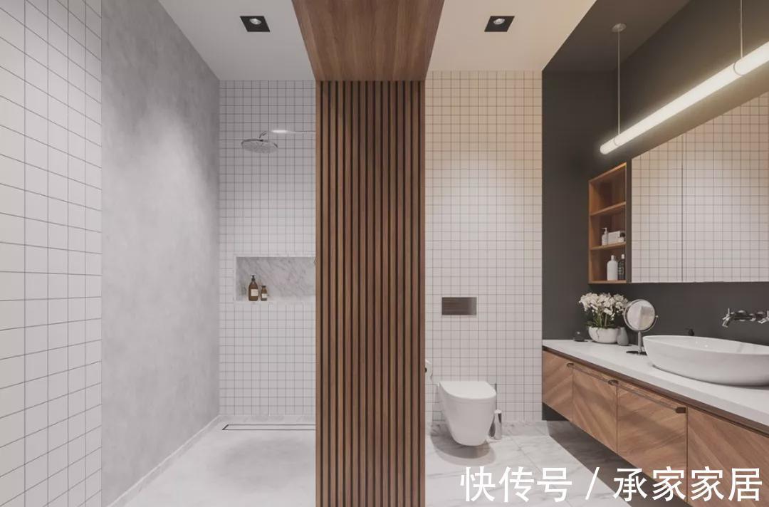 洗手台|3㎡卫生间,实现沐浴洗漱自由?绝不只悬浮淋浴房一招