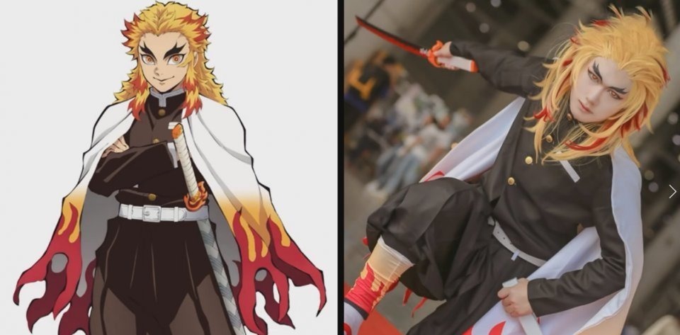 祢豆子|鬼灭之刃COS:祢豆子惹人怜爱,伊之助肌肉感十足,漫迷们裂开了