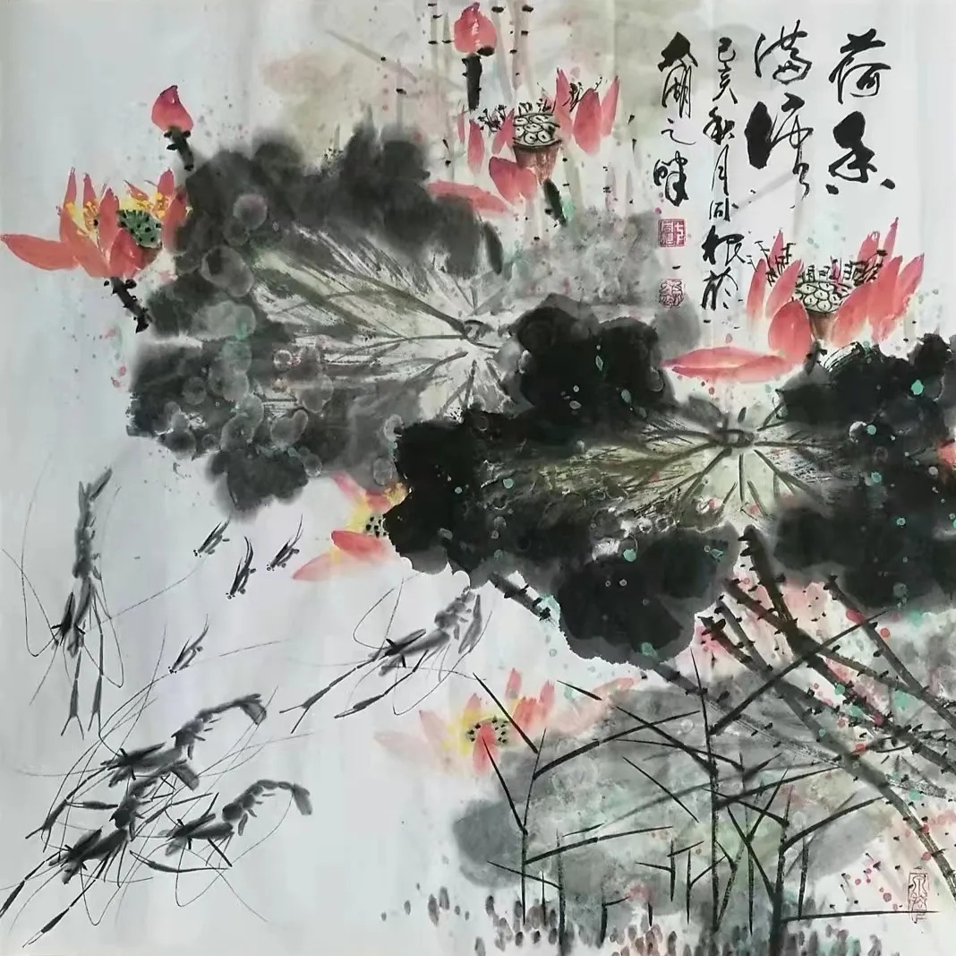 蔡玲！《书画南北方》一一《写意生活艺术组合》迎春中国画小品展