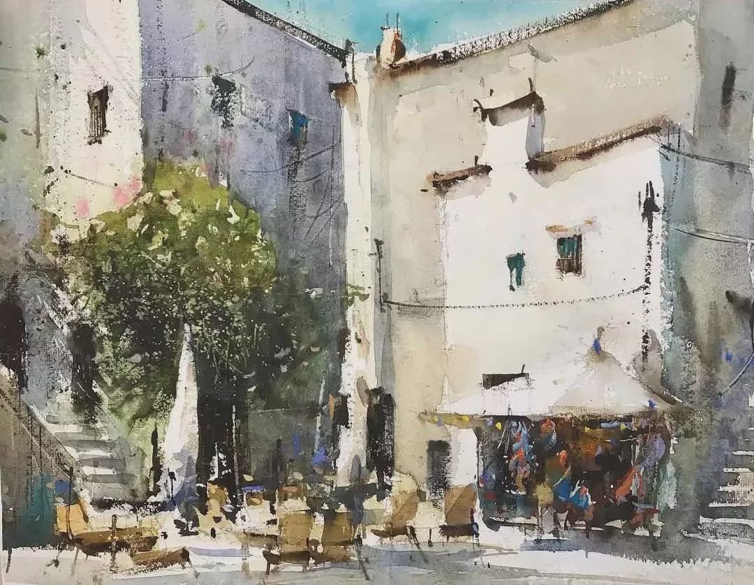 水彩&意大利艺术家杰拉米亚·塞里的水彩作品欣赏