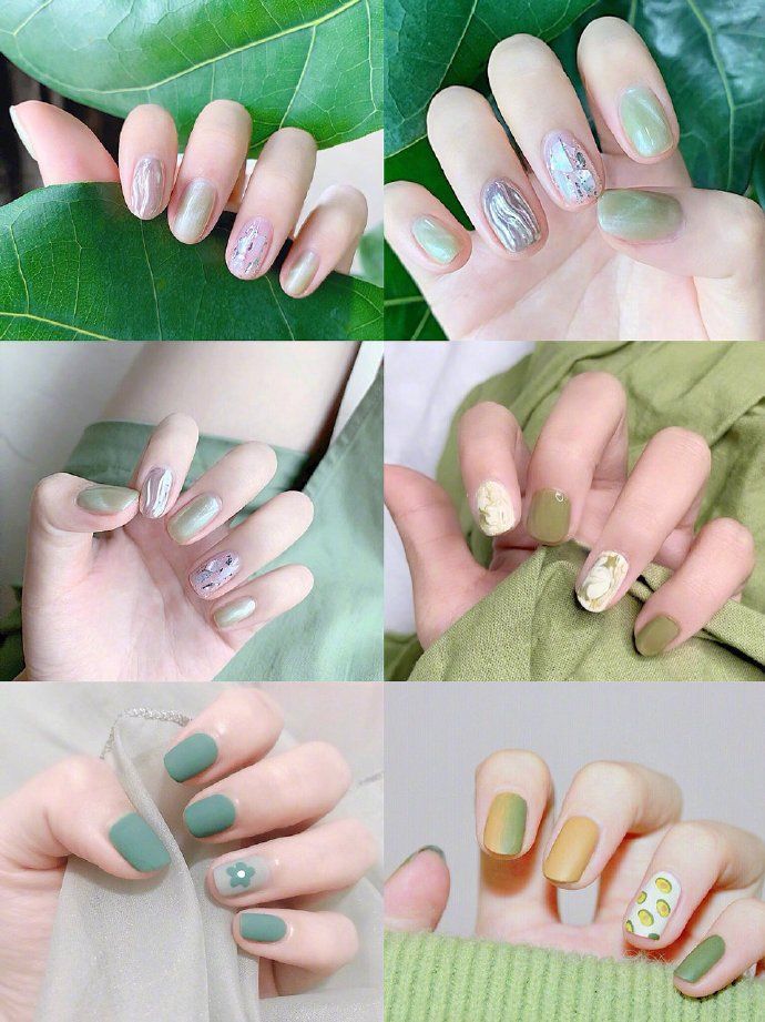 千万不要做牛油果色美甲！因为你会发现太显手白，太好看了
