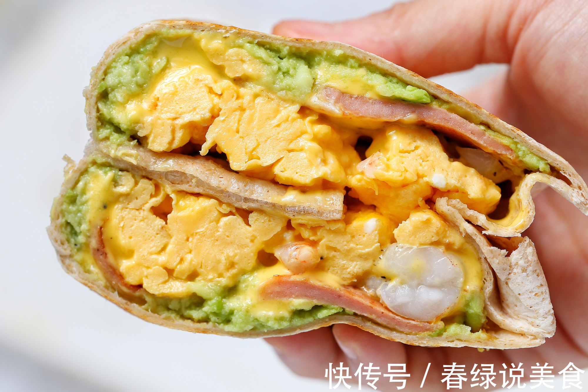 连吃一周也不腻的早餐饼，有虾有蛋营养均衡，简单快手十分钟上桌