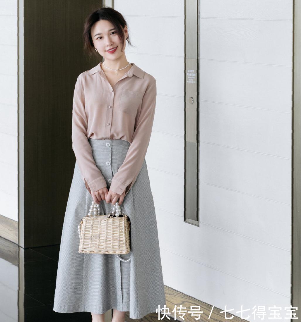 小西装|穿衣有品位的女人,都擅长“衬衫+裙子”搭配法,美得优雅不费力