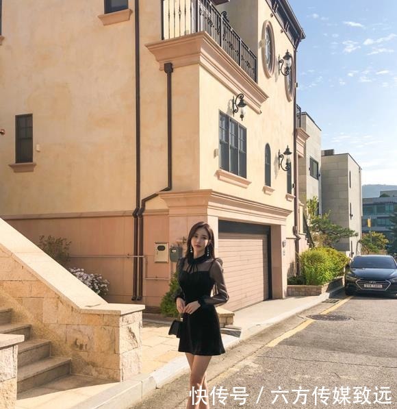 宫廷|孙允珠高清美图:中世纪宫廷纯黑仙女雪纺衣裙!