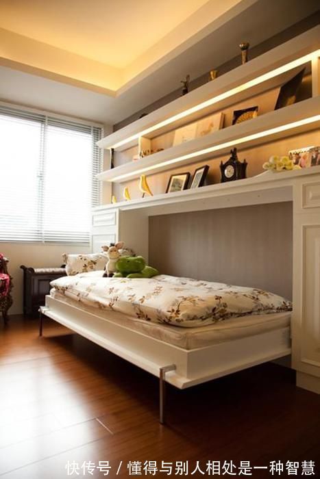 壁柜|2个孩子挤4㎡的儿童房,两侧墙上打张壁柜床,左右仅占20公分