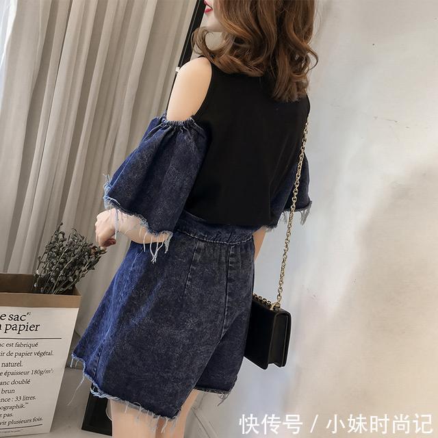 v领|女生夏季穿短裤套装更显清纯可爱