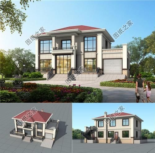 占地面积|适合农村自建的150平到180平带车库的二层楼,漂亮功能多,收藏不吃亏