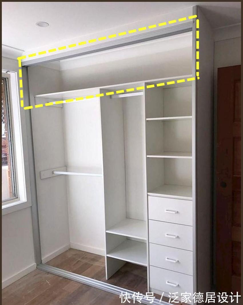 边边角角|打衣柜还是我有经验,顶部留空一排做收纳,邻居见了回家偷学!