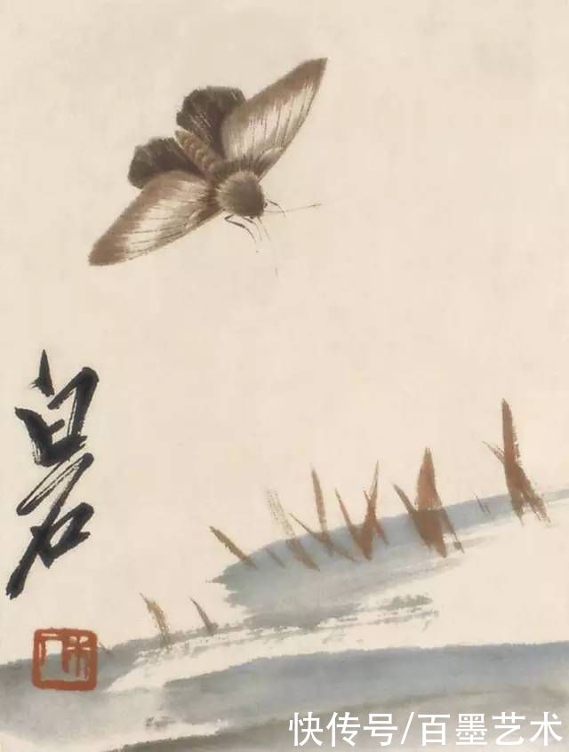 蝴蝶|齐白石草虫图200张,他把草虫画活了