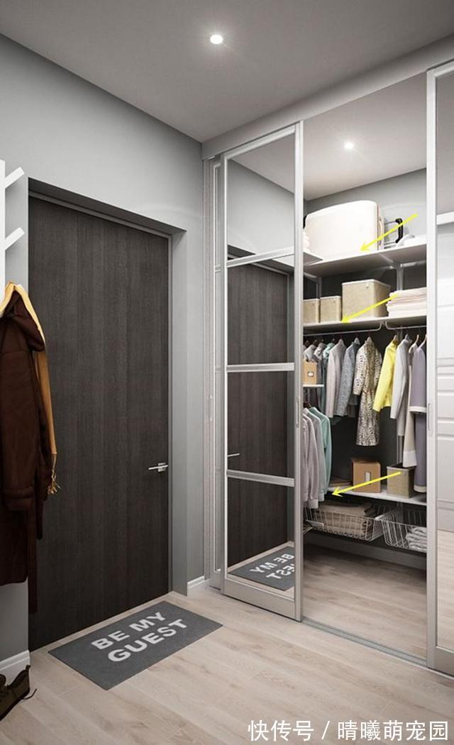 玻璃门|这脑洞我服了,用玻璃门隔出步入式玄关衣帽间,不用打柜收纳翻倍