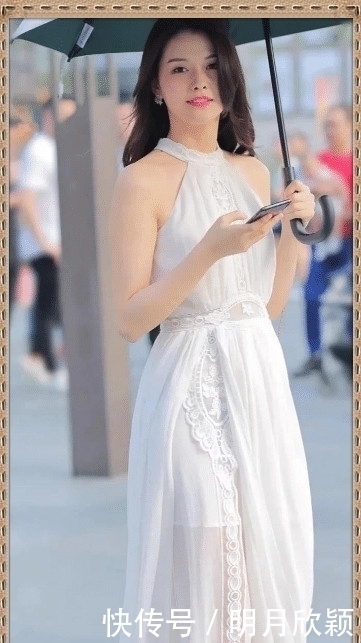 白色|不食人间烟火的阿姨,长得真灵动,穿白色裙子很贵气吧