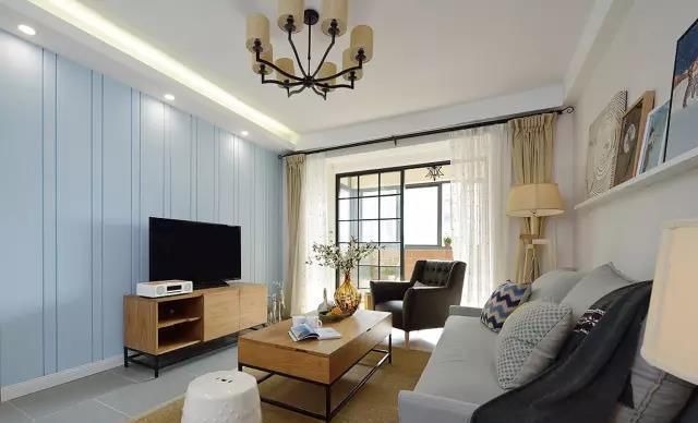 实用|100㎡现代简约风,全包下来15万,白色搁板太实用了