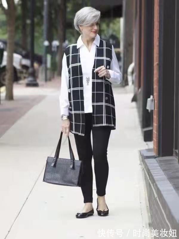 时尚博主|这才是“微胖奶奶”该有的穿搭,简单穿搭高级感,气质都升华了
