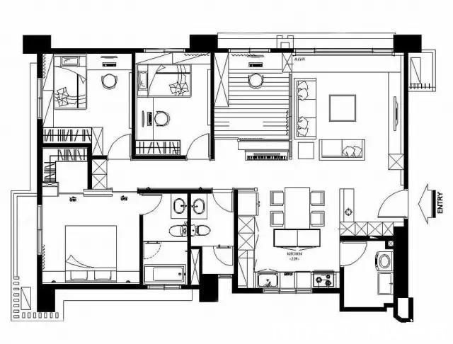 北欧风|138平文艺小清新北欧风三居室,让人感觉轻松又惬意