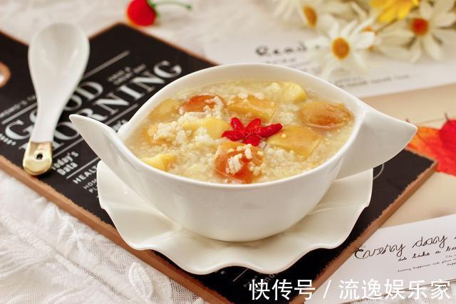 苹果版小米粥,熬粥也能做出花样来,颜值高还好喝