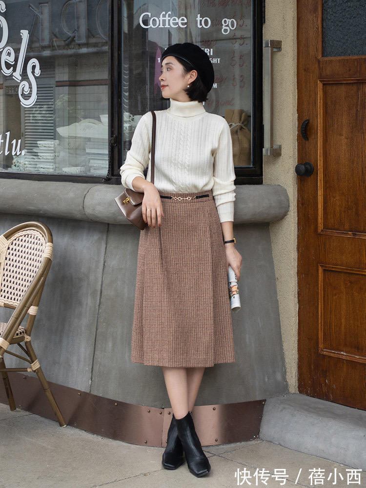 半身裙 冬日也想穿出女人味?试试“毛衣+半身裙”穿搭,别人都夸你温柔